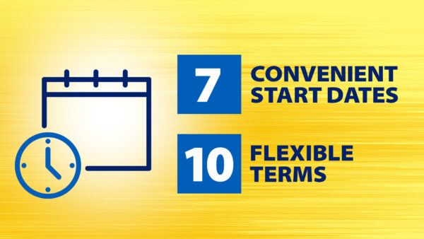 Flexible class schedules at NECC! Seven start dates over 10 terms!